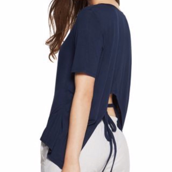 BCBGeneration Tops - EUC BCBGeneration Tie Back Knit Top S Short Sleeve